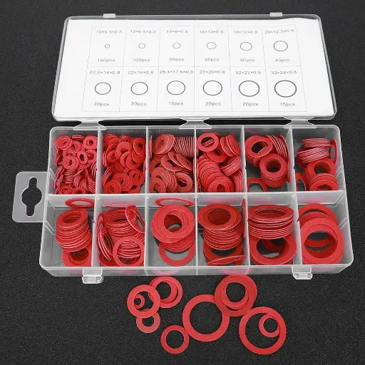 [3610] Regular Fiber Washer #12 Red