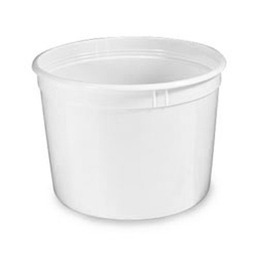 [2830] T60764 Round Food Container 64 Oz Translucent