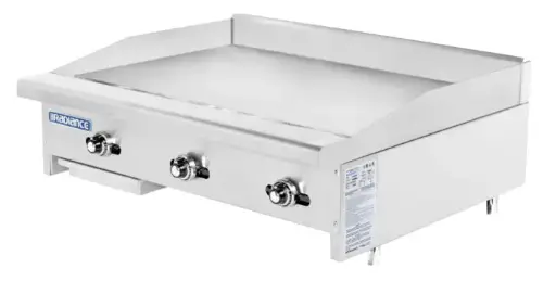 [4701] Turbo Air TATG-48 48" Countertop Radiance Thermostatically Controlled Stainless Steel Gas Griddle
