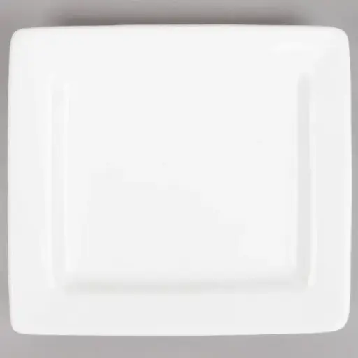 [4262] Tuxton BWH-0603 Bright White Square China Plate