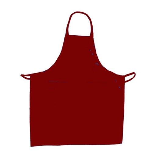 [3338] UPDATE BAP-BU Cotton Apron 33" x 28" Burgundy