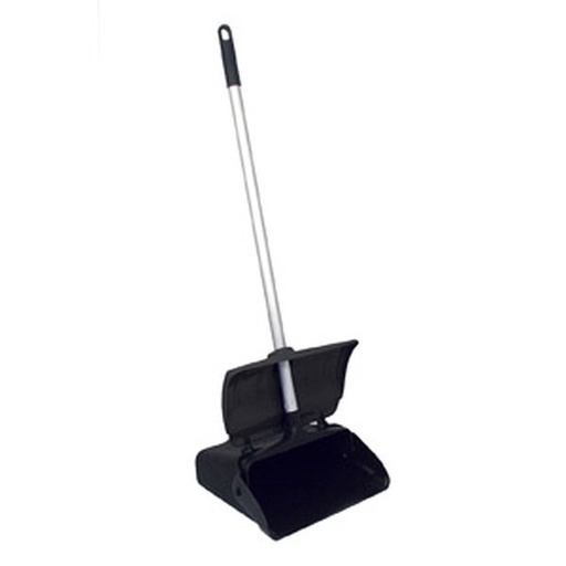 [1906] UPDATE LDPC-12BP Lobby Dust Pan with Cover Black