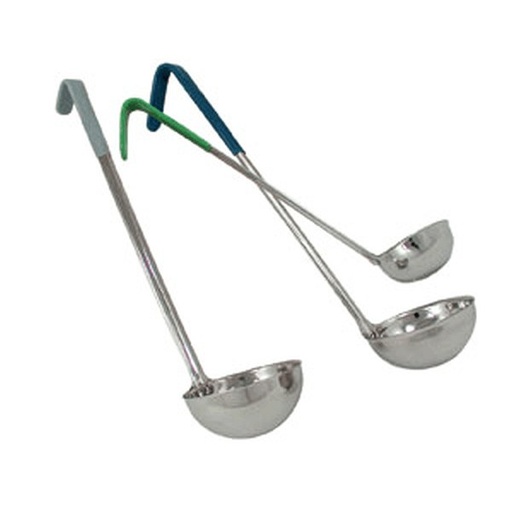 [6259] UPDATE LOC-40 4 Oz Green PVC Handle Ladles