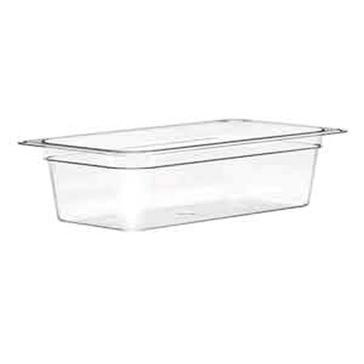[4814] UPDATE PCP-252 FOURTH SIZE Food Pans Clear 1-7/8 qt