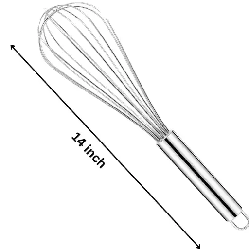 [1782] UPDATE PW-14 14 Inch Stainless Steel Wire Whip