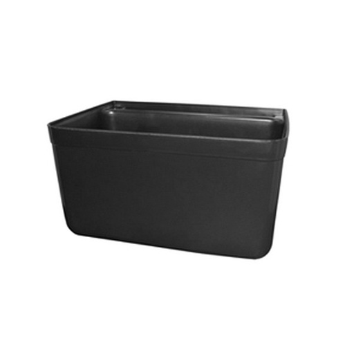 [4021] UPDATE SB-7BK 7" Black Plastic Silverware Bin