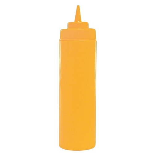 [6761] UPDATE SBY-16W 16 Oz Yellow Squeeze Bottle Wide Mouth