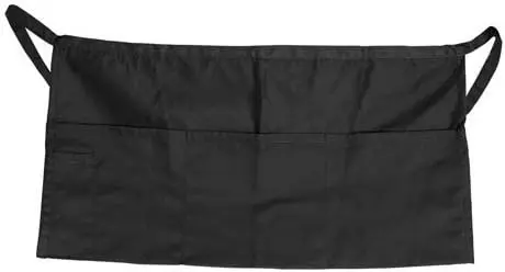 [3340] UPDATE WAP-BK Waist Apron 12" x 23" Black