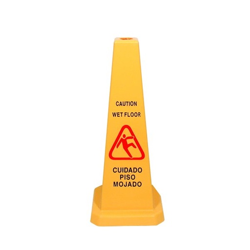 [1570] UPDATE WFC-27 Cone-Shaped Wet Floor Sign Yellow