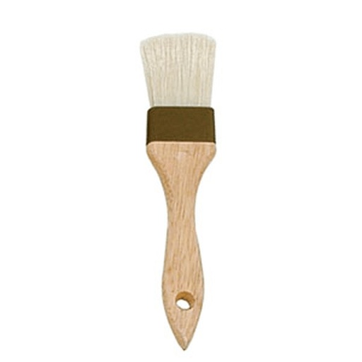 [6267] UPDATE WPBB-15 1.5" Pastry Brush Wood Handle