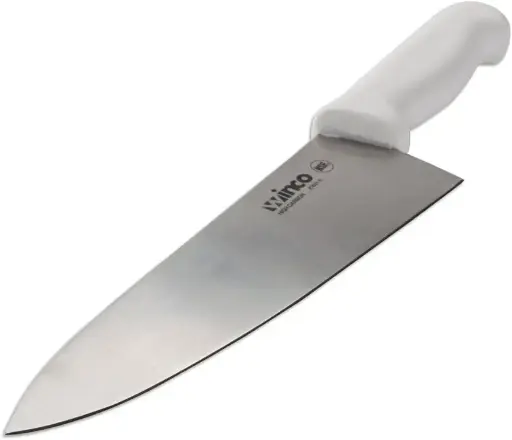 [3891] WINCO KWH-7 10" Cook Knife White Handle