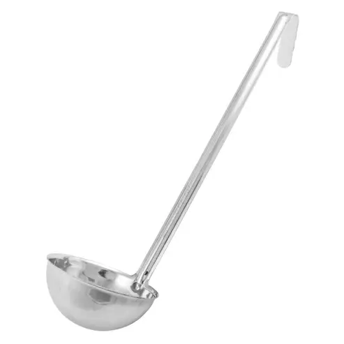 [1621] WINCO LDI-8 8 Oz One-Piece Stainless Steel Ladle