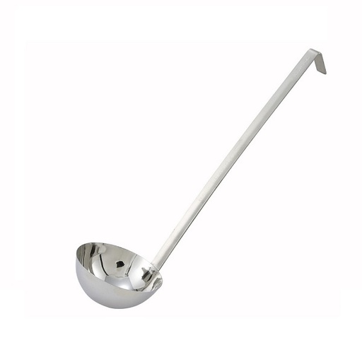 [6852] WINCO LDT-8 8 Oz Two-Piece Stainless Steel Ladle