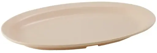 [5404] WINCO MMPO-118 Oval Platter 11" Tan