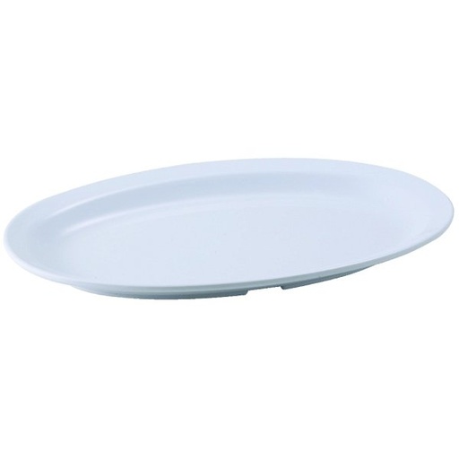 [5405] WINCO MMPO-118W Oval Platter 11" White