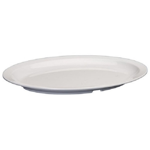[9790] WINCO MMPO-139W Oval Platter White 13.25" x 9"