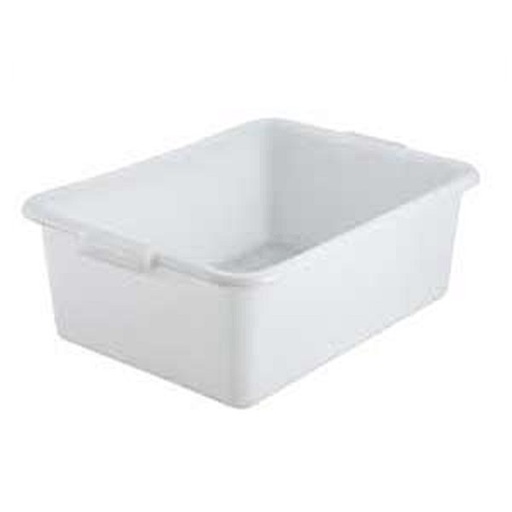 [5069] WINCO PL-7W Tote Box White 15.5" x 21" x 7"
