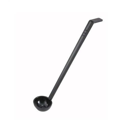 [6738] WINCO PLD-13K 1 Oz Black Polycarbonate Ladle