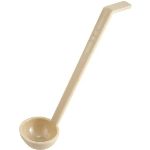 [6746] WINCO PLD-8B 3/4 Oz Beige Polycarbonate Ladle