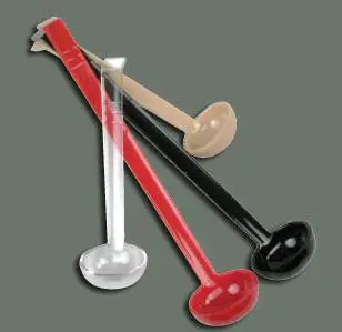 [2325] WINCO PLD-8K 3/4 Oz Black Polycarbonate Ladle