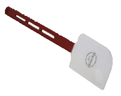[2711] WINCO PSH-16 16 Inch White Silicone Spatula