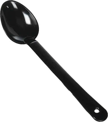 [6740] WINCO PSS-13K 13" Black Polycarbonate Serving Spoon