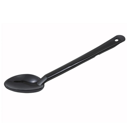 [6740] WINCO PSS-13K 13" Black Polycarbonate Serving Spoon