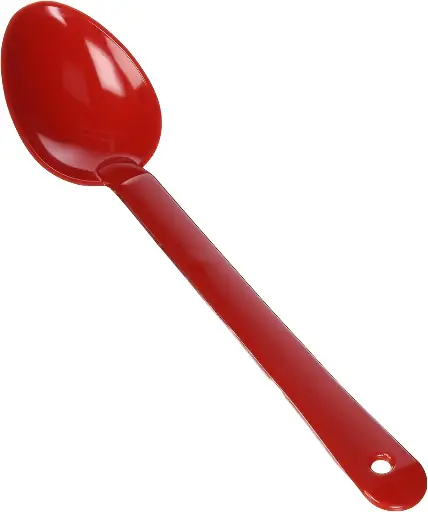 [6742] WINCO PSS-13R 13" Red Polycarbonate Serving Spoon