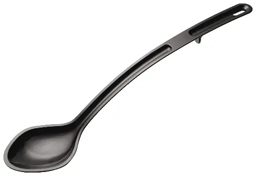 [6751] WINCO PSS-15K 15" Black Polycarbonate Serving Spoon