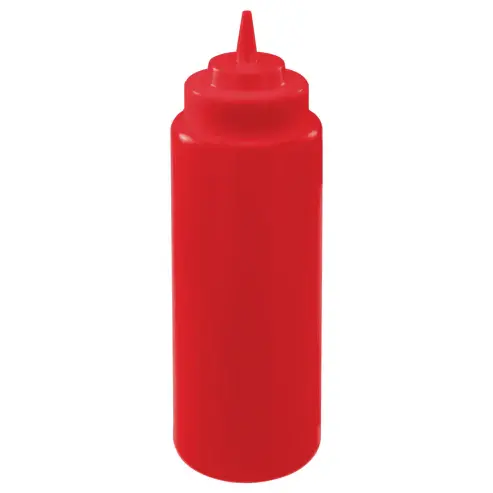 [4965] WINCO PSW-32R Squeeze Bottle Red 32 Oz.