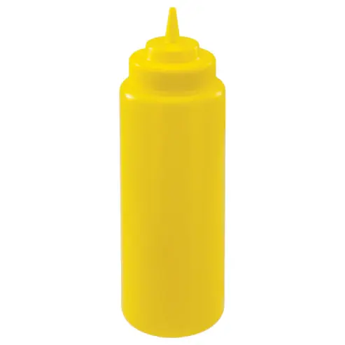 [4966] WINCO PSW-32Y Squeeze Bottle Yellow 32 Oz.