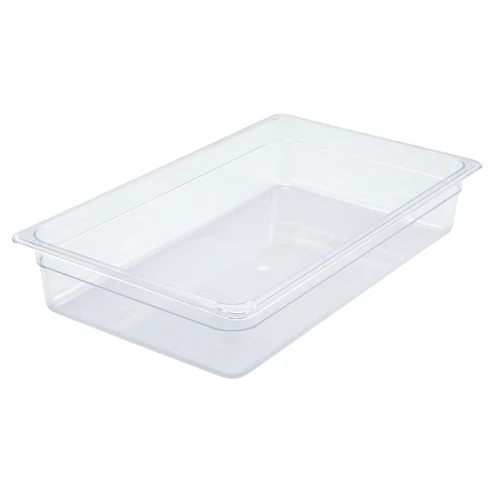 [6775] WINCO SP7104 Full Size Clear Food Pan 4" Deep