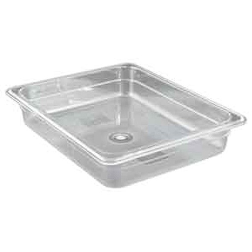 [6830] WINCO SP7202 1/2 Size Clear Food Pan 2" Deep