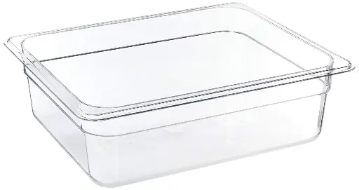 [6829] WINCO SP7204 1/2 Size Clear Food Pan 4" Deep