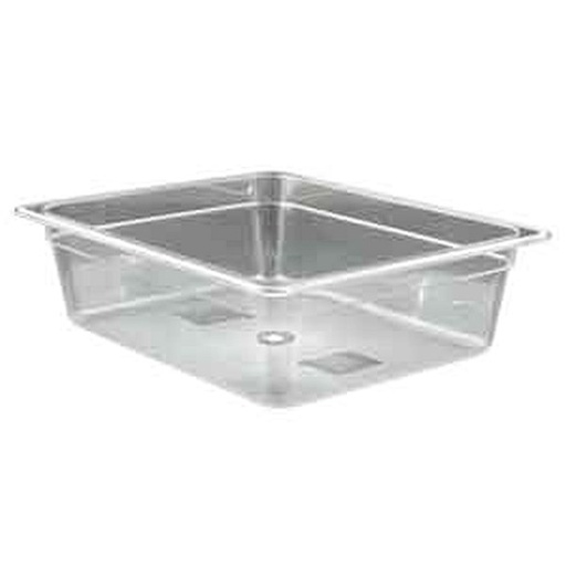 [6829] WINCO SP7204 1/2 Size Clear Food Pan 4" Deep