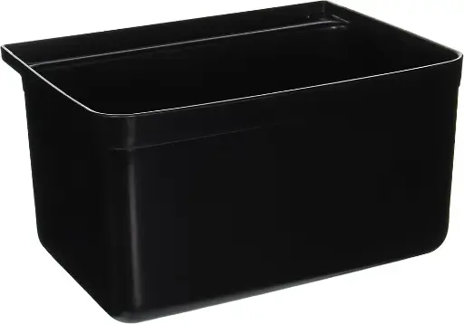 [1568] WINCO UC-B2 Black Utility Cart Silverware Bin