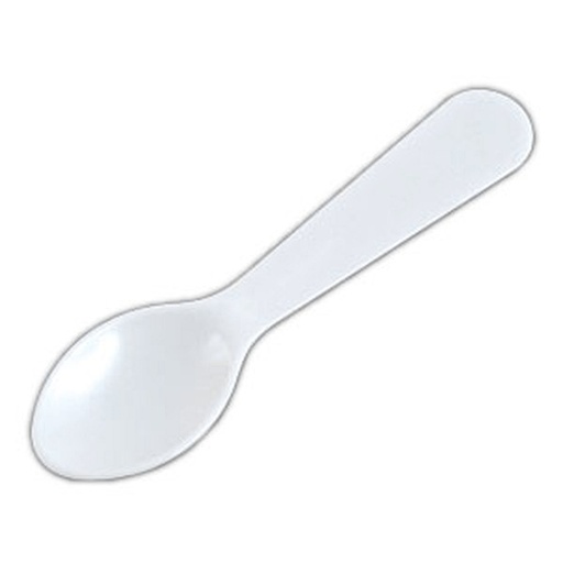 [1024] White Taster Spoon 6/500