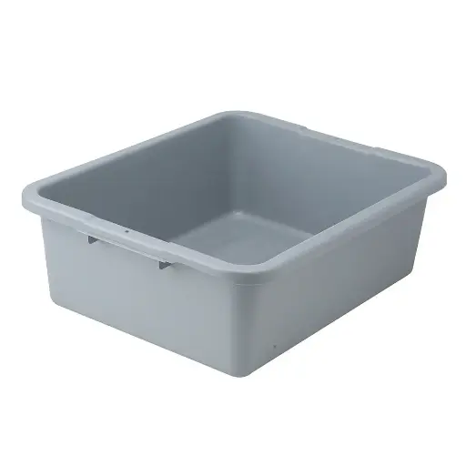 [5748] Winco PLW-7G One Compartment Dish Box Gray