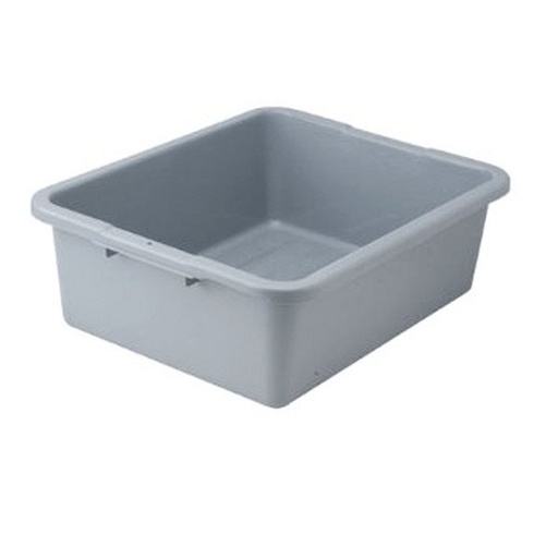 [5748] Winco PLW-7G One Compartment Dish Box Gray