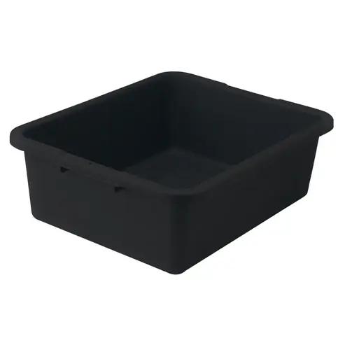 [5750] Winco PLW-7K One Compartment Dish Box Black