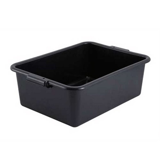 [5750] Winco PLW-7K One Compartment Dish Box Black