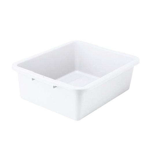 [5749] Winco PLW-7W One Compartment Dish Box White