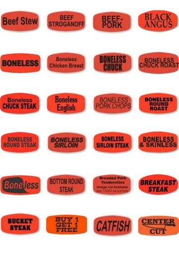 [1843] "ANGUS BEEF" Label Sticker