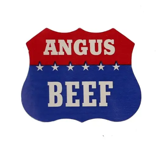 [1843] "ANGUS BEEF" Label Sticker