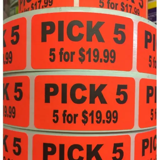 [692] "PICK 5 FOR $19.99" sticker