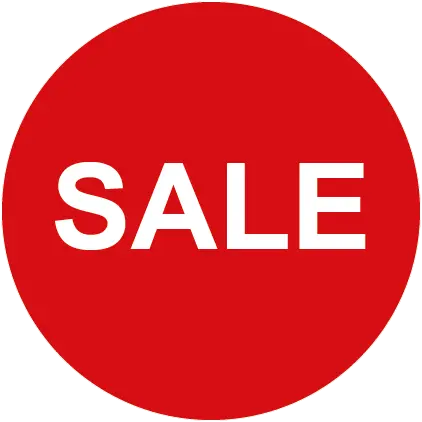 [659] "SALE" Red Round Promotional Label