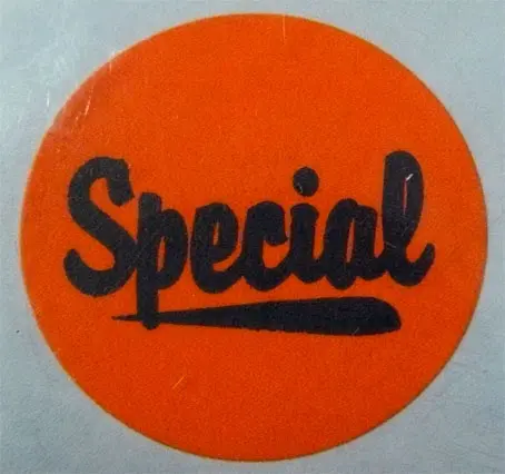 [685] "SPECIAL" 1.5 Inch Round Label