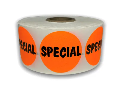 [685] "SPECIAL" 1.5 Inch Round Label