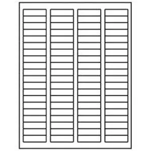 [3437] 1.75 X 0.5 Inch White Blank Paper Permanent Label