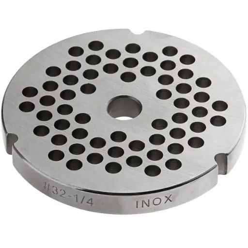 [4805] 1/4" Stainless Steel Grinder Plate #32 with Hub